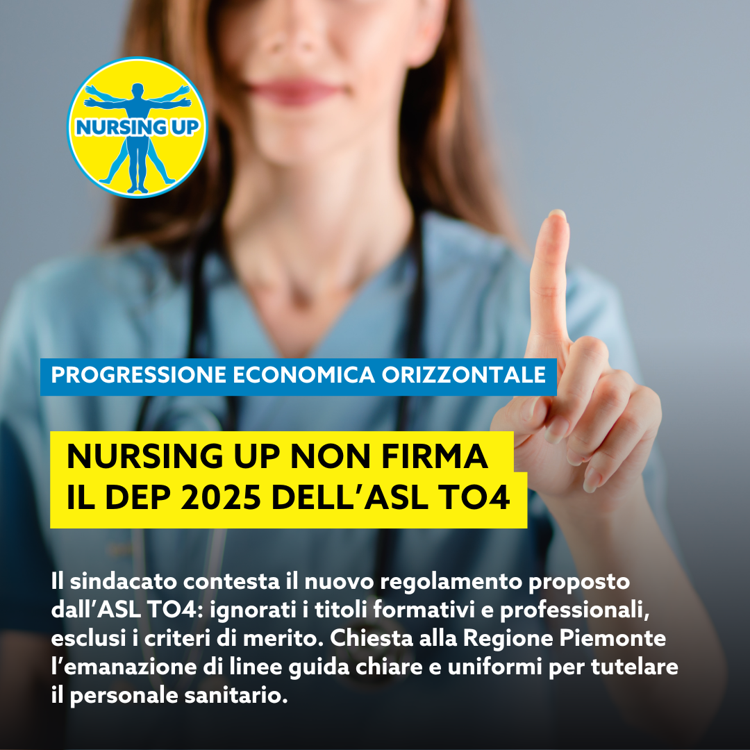 Nursing UP non firma il DEP
