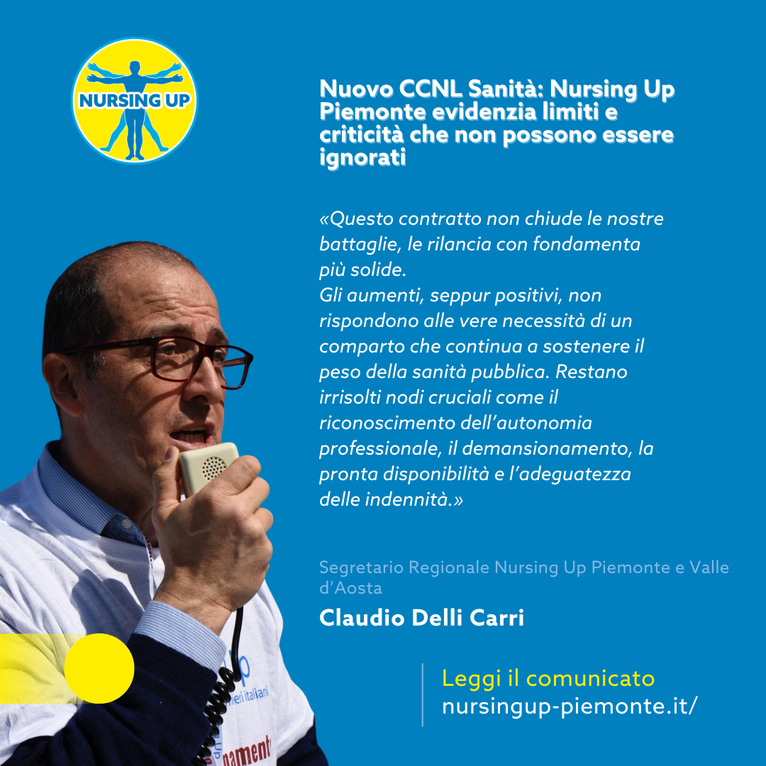 CCNL Sanità 2022-2024 - Nursing Up Piemonte